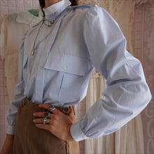 Load image into Gallery viewer, Early 1980's Pin Striped Gucci Blouse