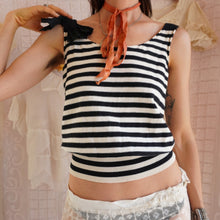 Load image into Gallery viewer, Y2K Sonia Rykiel Striped Bow Top