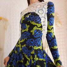 Load image into Gallery viewer, Y2K Betsey Johnson Rose Print Dress
