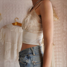 Load image into Gallery viewer, Vintage Nylon and Lace Camisole