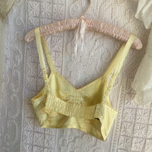 Load image into Gallery viewer, Vintage Pale Citrine Satin Bralette