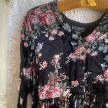 Load image into Gallery viewer, Vintage 90's Rayon Crushed Velvet Dress