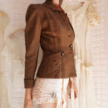 Load image into Gallery viewer, Vintage 1940's Plaid Wool Blazer
