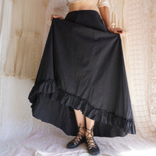 Load image into Gallery viewer, Antique Black Cotton Petticoat