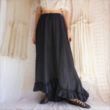 Load image into Gallery viewer, Antique Black Cotton Petticoat