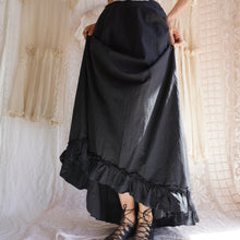 Load image into Gallery viewer, Antique Black Cotton Petticoat