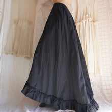 Load image into Gallery viewer, Antique Black Cotton Petticoat