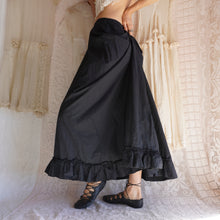 Load image into Gallery viewer, Antique Black Cotton Petticoat