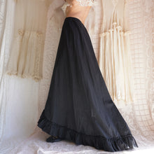 Load image into Gallery viewer, Antique Black Cotton Petticoat