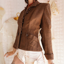 Load image into Gallery viewer, Vintage 1940's Plaid Wool Blazer