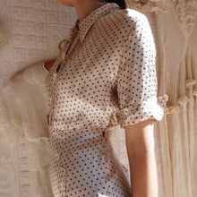 Load image into Gallery viewer, 1930's Rayon Satin Star Print Dress