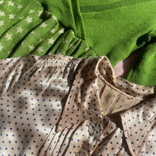 Load image into Gallery viewer, 1930's Rayon Satin Star Print Dress