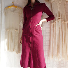 Load image into Gallery viewer, 1930's Wool Zip Up Dressing Gown