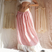 Load image into Gallery viewer, Vintage Cotton Candy Striped Skirt