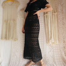 Load image into Gallery viewer, Vintage Crochet Cotton Lace Maxi Dress