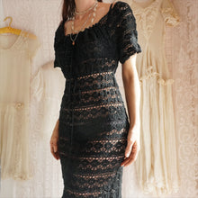 Load image into Gallery viewer, Vintage Crochet Cotton Lace Maxi Dress