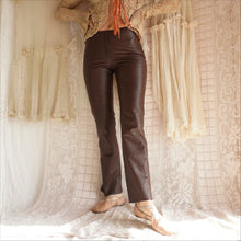 Load image into Gallery viewer, Y2K Softest Cocoa Brown Leather Pants