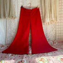 Load image into Gallery viewer, 1960's Cherry Low Rise Elephant Bells