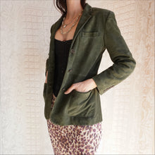 Load image into Gallery viewer, 1990's Moss Green Suede Jacket