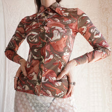 Load image into Gallery viewer, 1970's Marbled Print Shirt