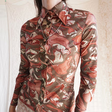 Load image into Gallery viewer, 1970's Marbled Print Shirt