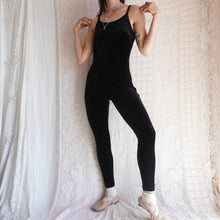 Load image into Gallery viewer, 1990's Black Velvet Bodysuit