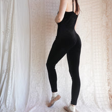 Load image into Gallery viewer, 1990's Black Velvet Bodysuit