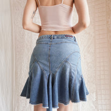 Load image into Gallery viewer, Y2K Low Rise Denim Midi Skirt