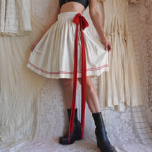 Load image into Gallery viewer, Reworked Vintage Cotton Gathered Bow Skirt