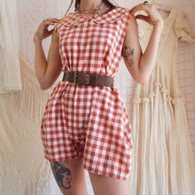 Load image into Gallery viewer, 1920's/1930's Cotton Gingham Playsuit