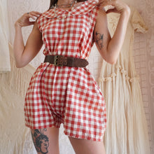 Load image into Gallery viewer, 1920's/1930's Cotton Gingham Playsuit