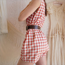Load image into Gallery viewer, 1920's/1930's Cotton Gingham Playsuit