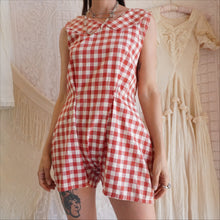 Load image into Gallery viewer, 1920's/1930's Cotton Gingham Playsuit