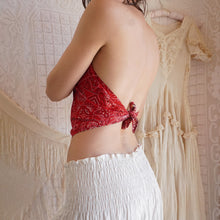 Load image into Gallery viewer, 1960's Sun Faded Cotton Bandana Halter Top