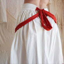 Load image into Gallery viewer, Reworked Vintage Cotton Gathered Bow Skirt