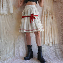 Load image into Gallery viewer, Reworked Vintage Cotton Gathered Bow Skirt