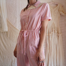 Load image into Gallery viewer, 1970's does 40's Candy Stripe Jumpsuit