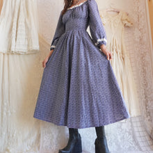 Load image into Gallery viewer, 1970's Cotton Calico Milk Maid Maxi Dress