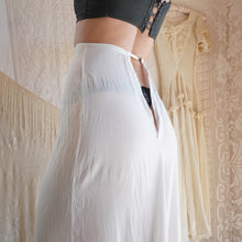 Load image into Gallery viewer, Antique Cotton Semi Sheer Ruffled Petticoat