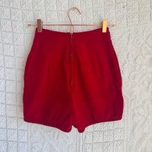 Load image into Gallery viewer, Reworked 1950's Cherry Velveteen Bloomers