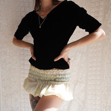 Load image into Gallery viewer, Vintage 1940's Velvet Cowl Neck Blouse