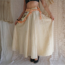 Load image into Gallery viewer, Vintage 1980's Cream Silk Maxi Skirt