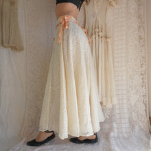 Load image into Gallery viewer, Vintage 1980's Cream Silk Maxi Skirt