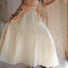 Load image into Gallery viewer, Vintage 1980's Cream Silk Maxi Skirt
