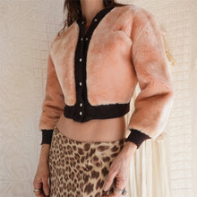 Load image into Gallery viewer, Vintage 1940's/50's Pink and Brown Teddy Bear Coat