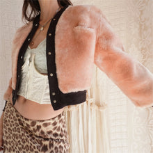 Load image into Gallery viewer, Vintage 1940's/50's Pink and Brown Teddy Bear Coat