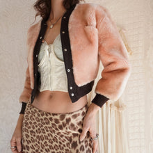 Load image into Gallery viewer, Vintage 1940's/50's Pink and Brown Teddy Bear Coat