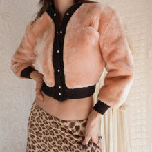 Load image into Gallery viewer, Vintage 1940's/50's Pink and Brown Teddy Bear Coat