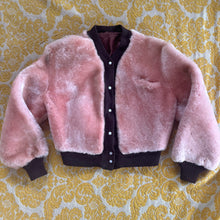 Load image into Gallery viewer, Vintage 1940's/50's Pink and Brown Teddy Bear Coat