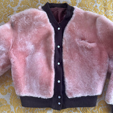 Load image into Gallery viewer, Vintage 1940's/50's Pink and Brown Teddy Bear Coat